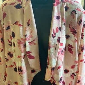 Pink Floral Print Blazer
